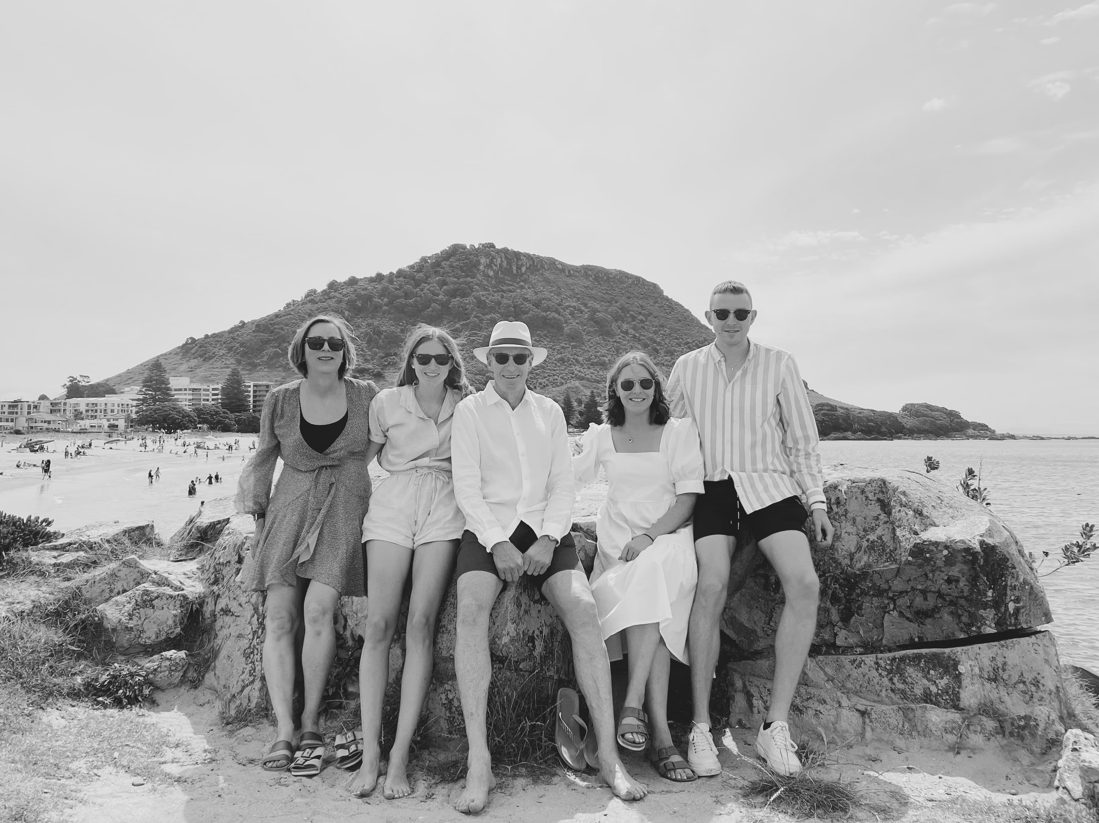 Murray with his family